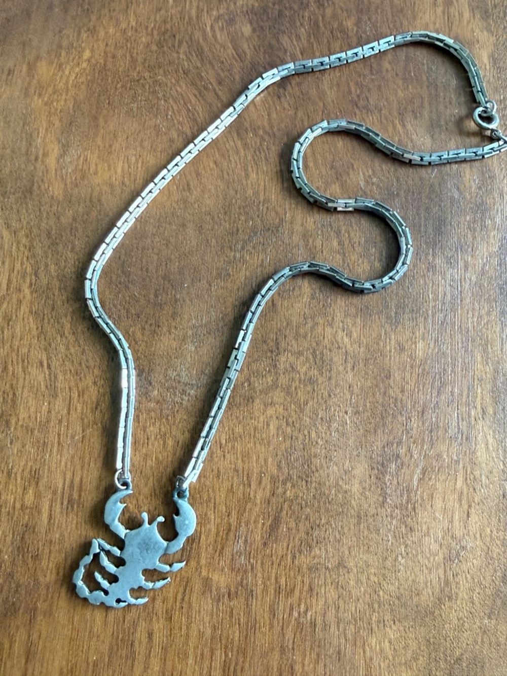 Vintage 1970s Scorpio Zodiac Statement Necklace
